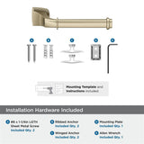 AMEROCK Revitalize Single Post Toilet Paper Holder in Golden Champagne BH36031BBZ