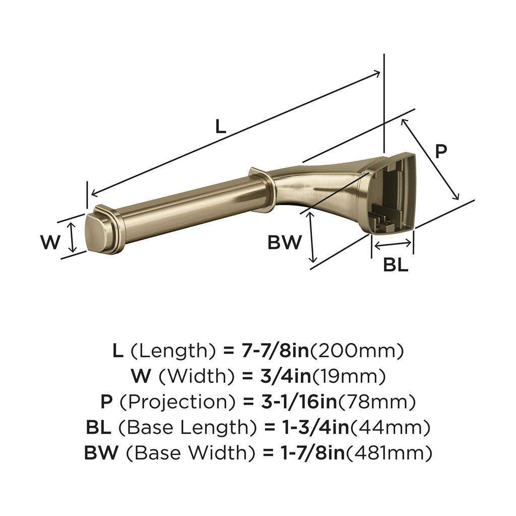 AMEROCK Revitalize Single Post Toilet Paper Holder in Golden Champagne BH36031BBZ