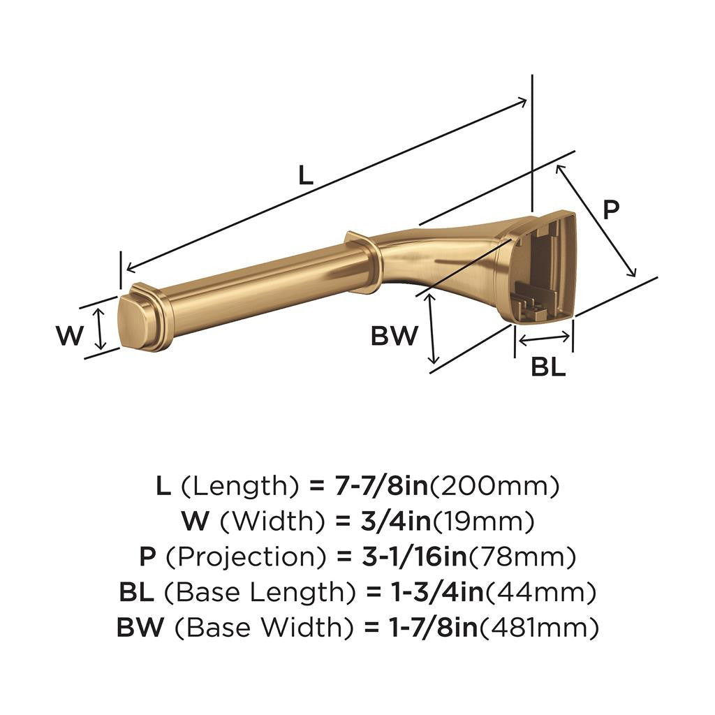 AMEROCK Revitalize Single Post Toilet Paper Holder in Champagne Bronze BH36031CZ