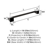 AMEROCK Blackrock Towel Bar in Oil Rubbed Bronze (+2 Sizes)
