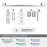 AMEROCK Blackrock Towel Bar in Polished Chrome (+2 Sizes)