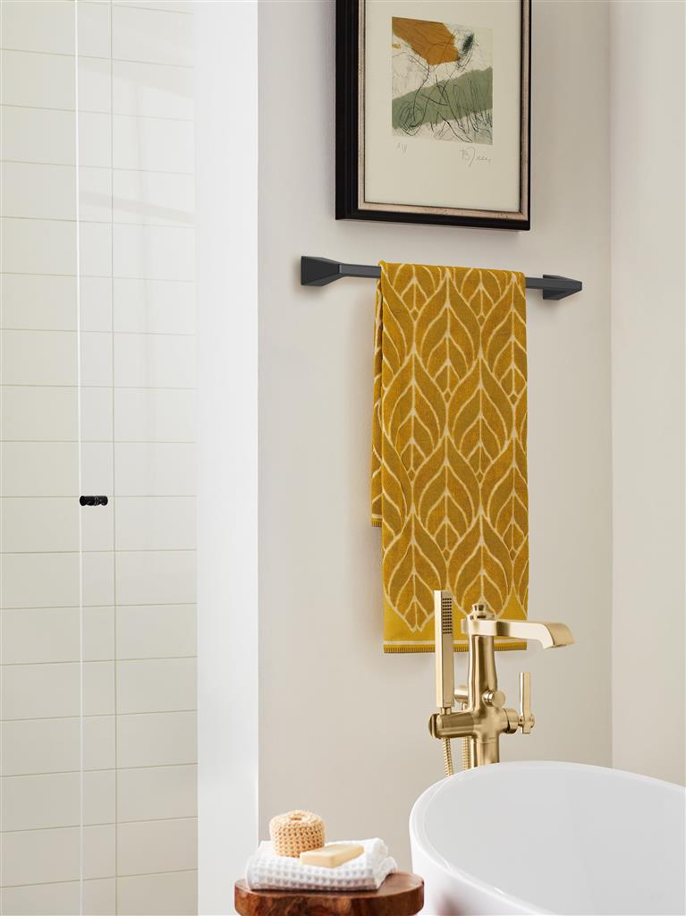AMEROCK Blackrock Towel Bar in Matte Black (+2 Sizes)
