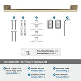 AMEROCK Blackrock Towel Bar in Golden Champagne (+2 Sizes)