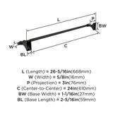 AMEROCK Davenport Towel Bar in Oil Rubbed Bronze (+2 Sizes)