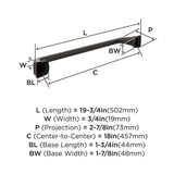 AMEROCK Revitalize Towel Bar in Oil Rubbed Bronze 18 in BH36033ORB