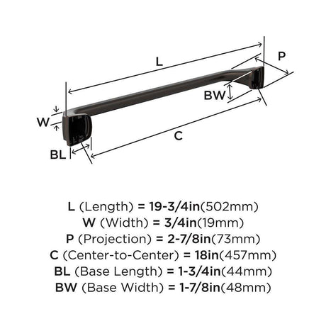 AMEROCK Revitalize Towel Bar in Oil Rubbed Bronze 18 in BH36033ORB