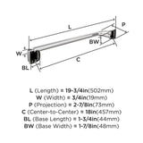 AMEROCK Revitalize Towel Bar in Polished Chrome 18 in BH3603326