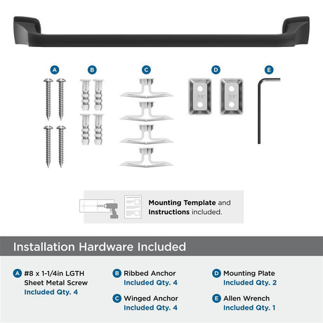 AMEROCK Revitalize Towel Bar in Matte Black 18 in BH36033MB