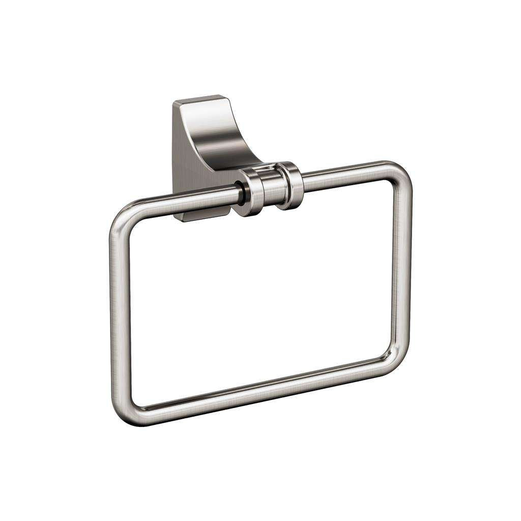 Main View of a Brushed Nickel Towel Ring from Amerock's Davenport Collection BH36052G10