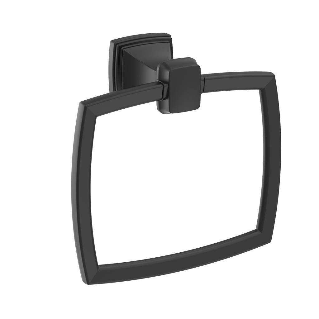 AMEROCK Revitalize 7-1/8" Long Hanging Towel Ring in Matte Black BH36032MB