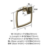 AMEROCK Revitalize 7-1/8" Long Hanging Towel Ring in Golden Champagne BH36032BBZ