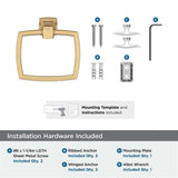 AMEROCK Revitalize 7-1/8" Long Hanging Towel Ring in Champagne Bronze BH36032CZ