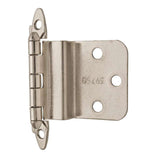AMEROCK No Spring Face Mount 3/8" Inset Cabinet Hinge (pair) in Polished Chrome BPR341726 Angle