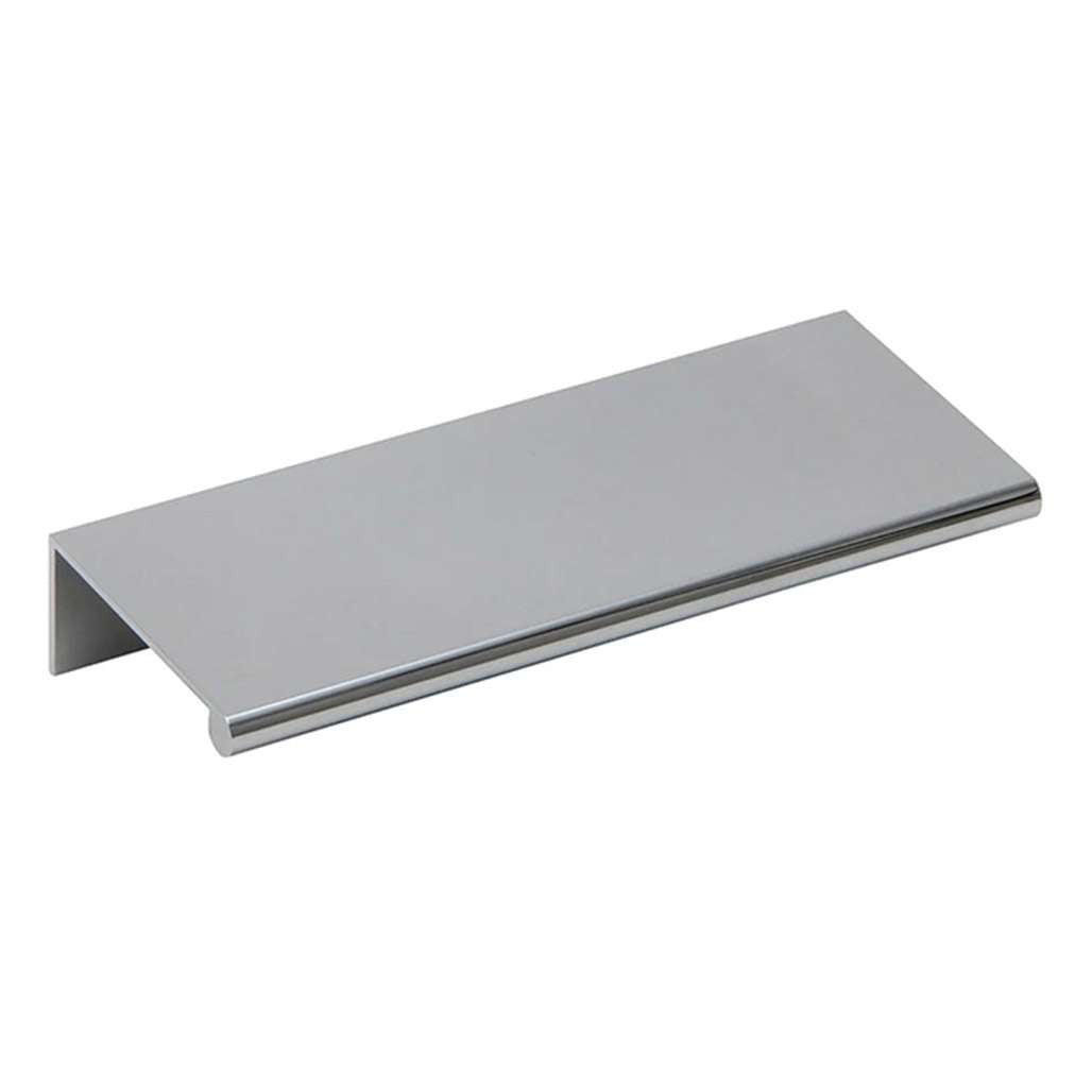 Main View of a Chrome 106mm Edge Pull from Amerfit Hardware P1001-106PC