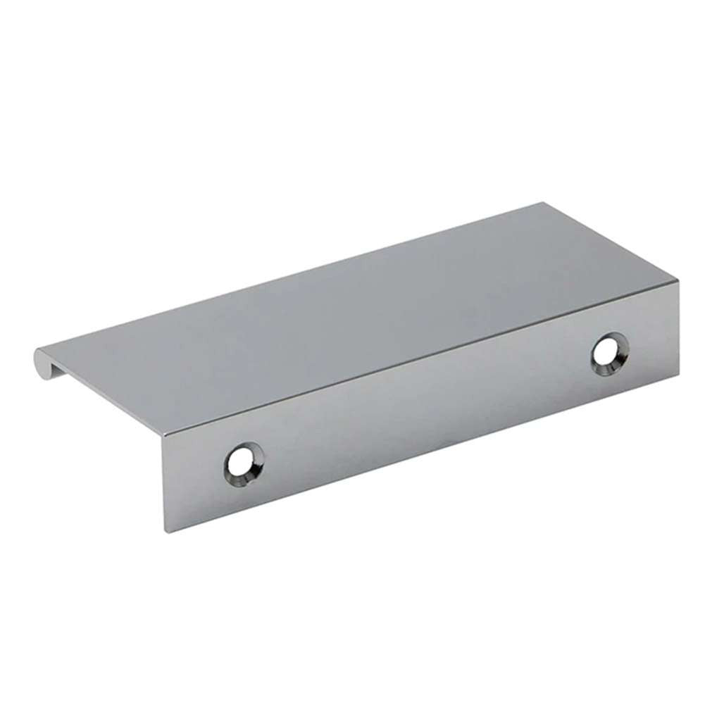 Back View of a Chrome 106mm Edge Pull from Amerfit Hardware P1001-106PC