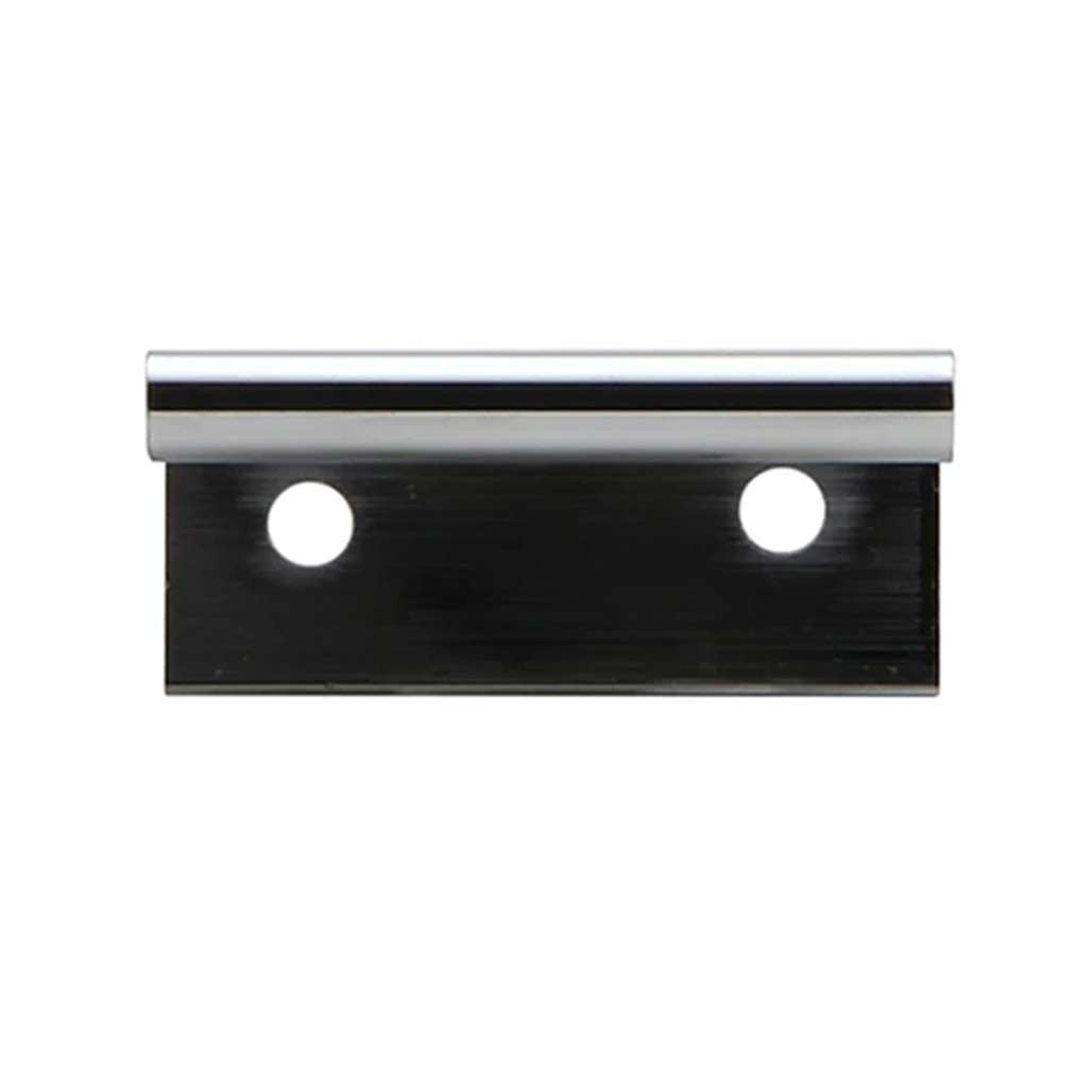 Front View of a Chrome 44mm Edge Pull from Amerfit Hardware P1001-44PC