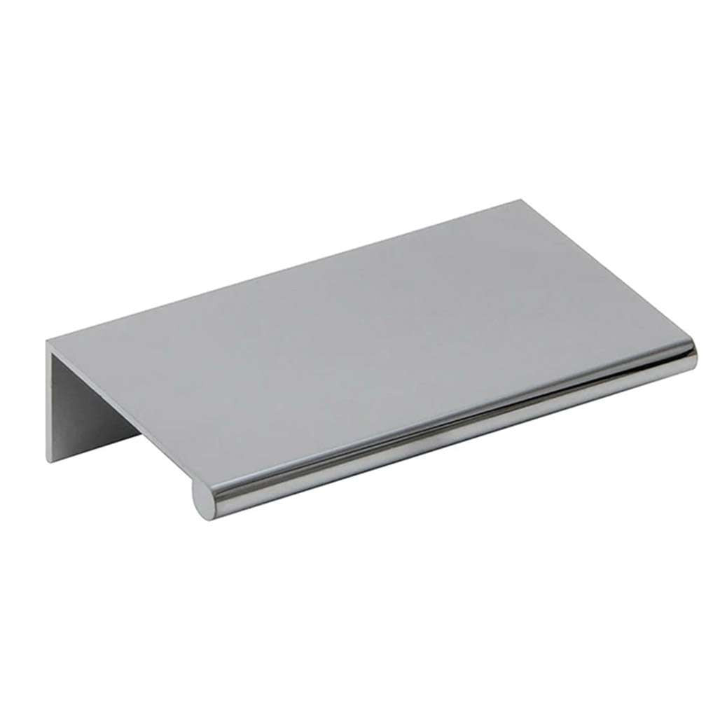 Main View of a Chrome 75mm Edge Pull from Amerfit Hardware P1001-75PC