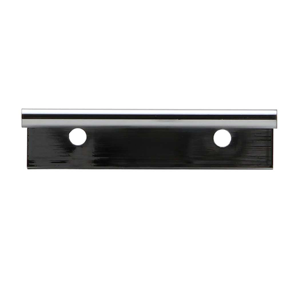 Front View of a Chrome 75mm Edge Pull from Amerfit Hardware P1001-75PC