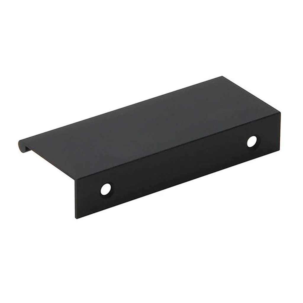 Amerfit Silverline Long Finger Edge Pulls in Matte Black 106mm P1001-106BL Back View
