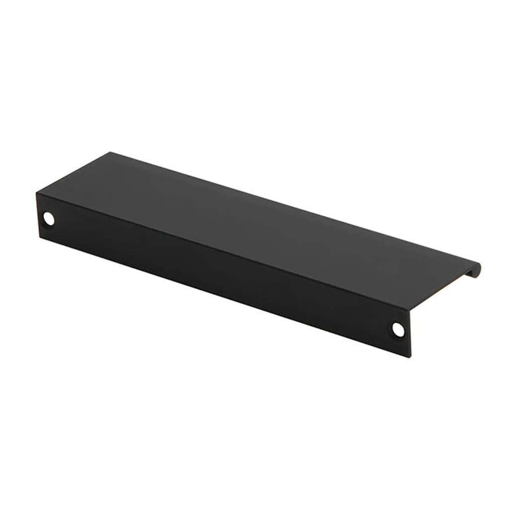 Amerfit Silverline Long Finger Edge Pulls in Matte Black 170mm P1001-170BL Back View