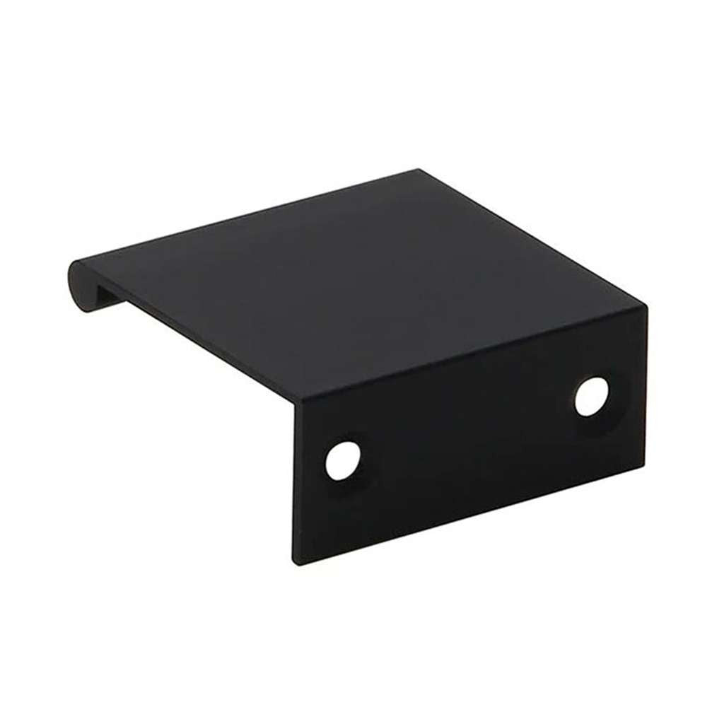 Amerfit Silverline Long Finger Edge Pulls in Matte Black 44mm P1001-44BL Back View