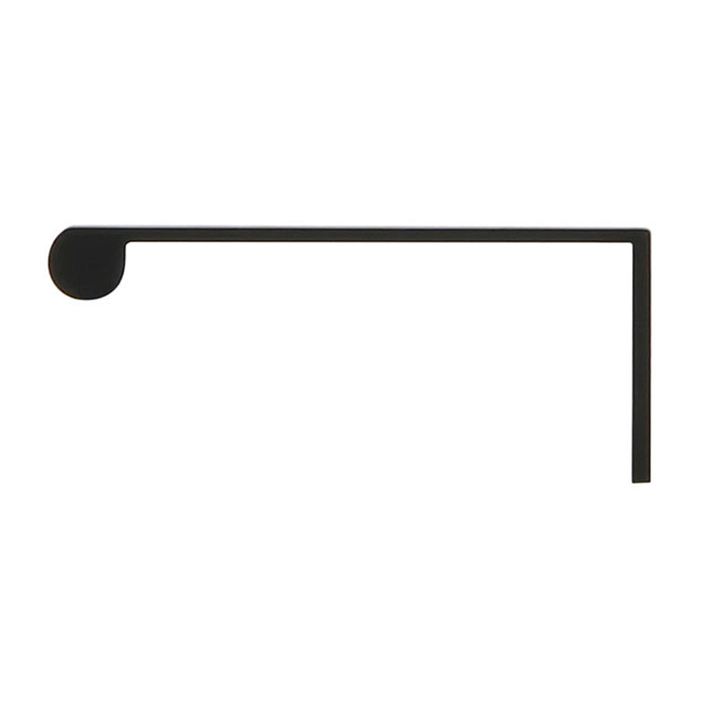 Amerfit Silverline Long Finger Edge Pulls in Matte Black Side View