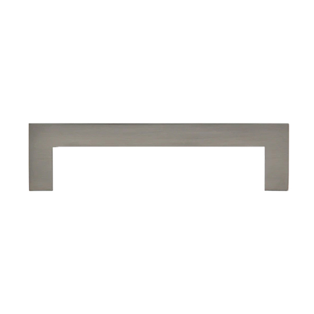 AMERFIT Square Handle Cabinet Pull in Brushed Satin Nickel 128mm A2060-128MM Side View