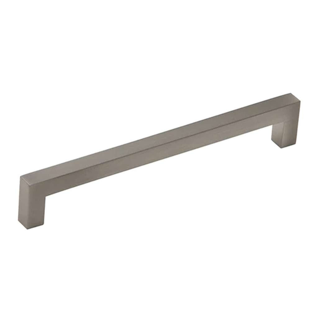 AMERFIT Square Handle Cabinet Pull in Brushed Satin Nickel 192mm A2060-192MM