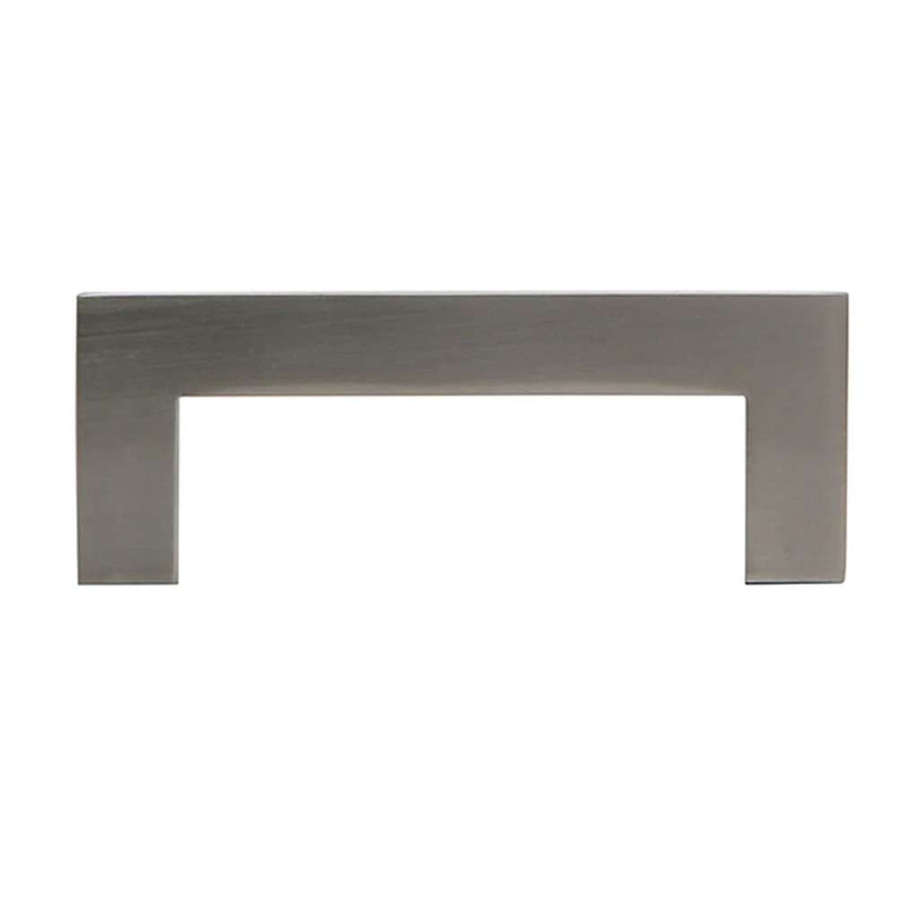 AMERFIT Square Handle Cabinet Pull in Brushed Satin Nickel 96mm A2060-96MM Side View