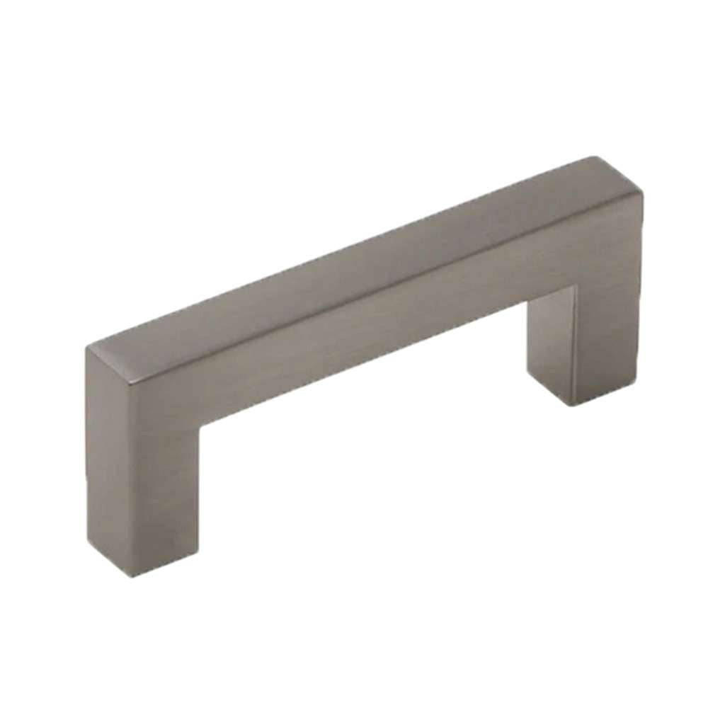 AMERFIT Square Handle Cabinet Pull in Brushed Satin Nickel 96mm A2060-96MM