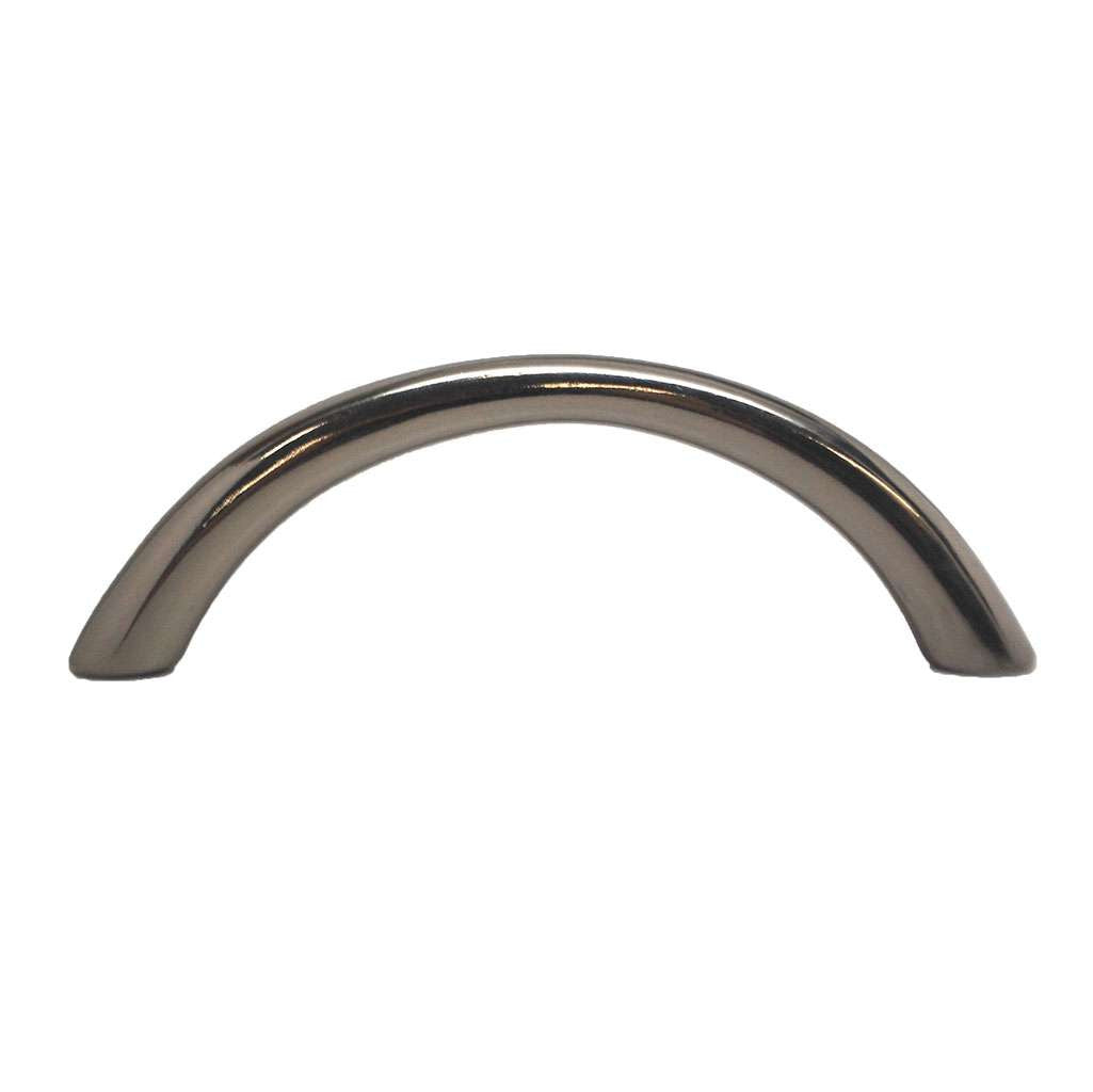 AMEROCK 3-3/4" Centers Arch Cabinet Pull in Light Black Nickel A219-B-LB Side View