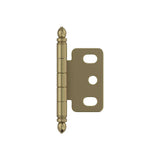 AMEROCK 3/4" Door Thick Full Inset Partial Wrap Cabinet Hinge in Golden Champagne PK3180TBBBZ Front View