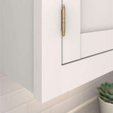 AMEROCK 3/4" Door Thick Full Inset Full Wrap Cabinet Hinge with Ball Ends in Champagne Bronze PK3175CZ Mounted