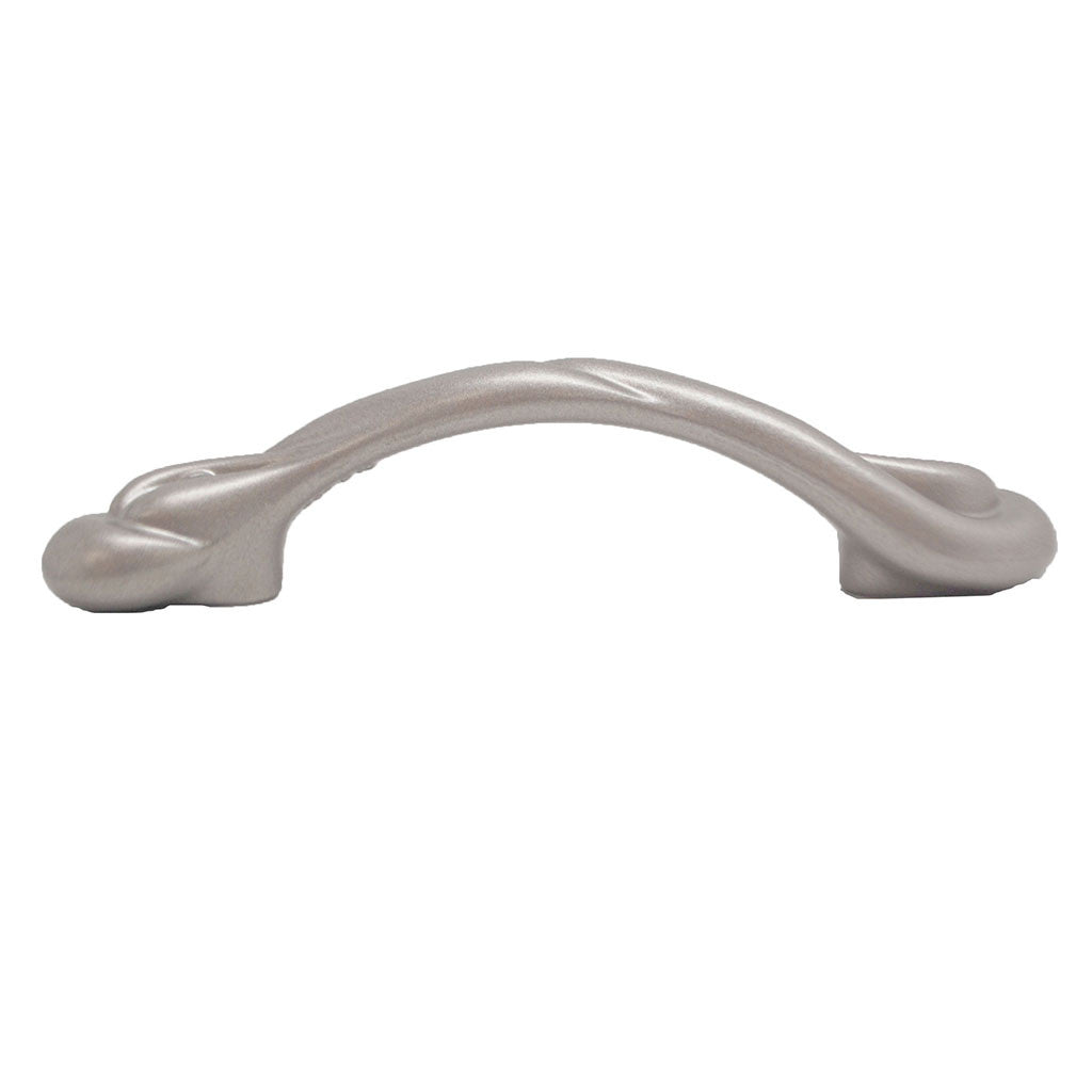 AMEROCK 3" & 3-3/4" Centers Twisted Handle Cabinet Pull in Champagne Nickel D1472M-CP Side View