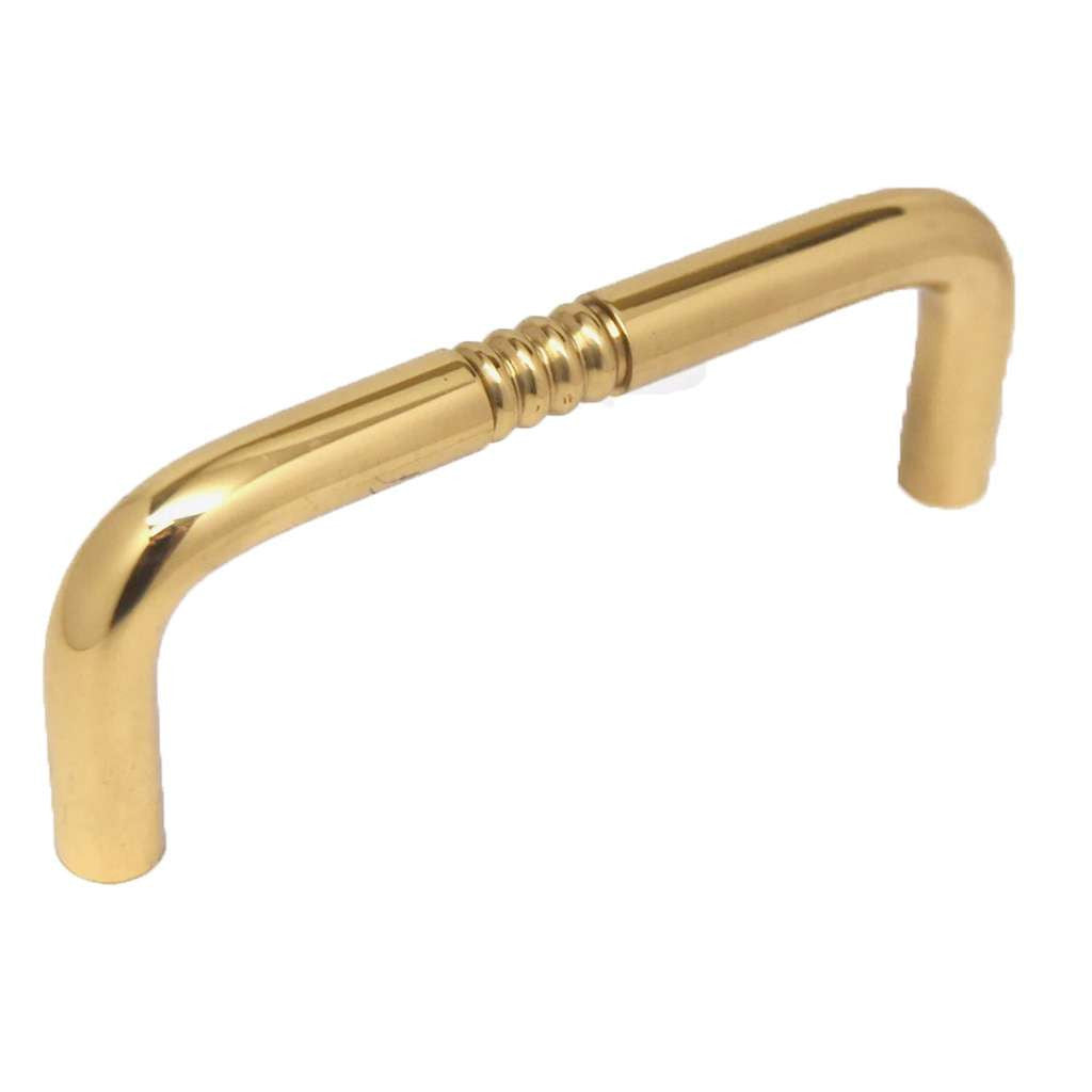 AMEROCK 3" Centers Wire Cabinet Pull in Polished Brass BP4256-B