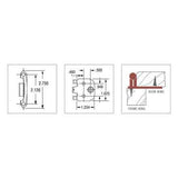 AMEROCK Face Mount Self Closing Variable Overlay Cabinet Hinge (pair) in Nickel CM713914 Specs