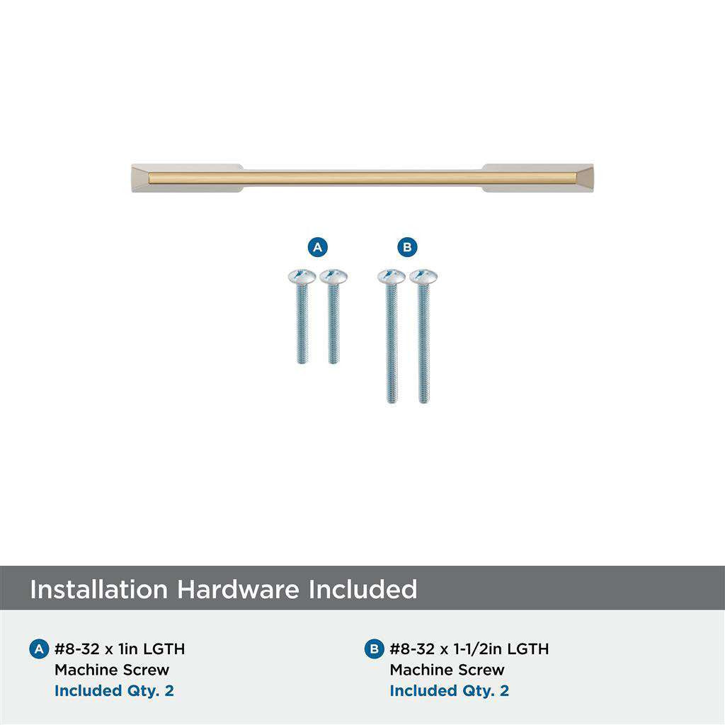 AMEROCK Angle Cabinet Handle Pull in Champagne Bronze 3" BP37299CZ Installation Hardware