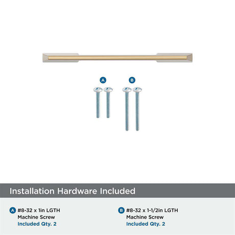 AMEROCK Angle Cabinet Handle Pull in Champagne Bronze 3" BP37299CZ Installation Hardware