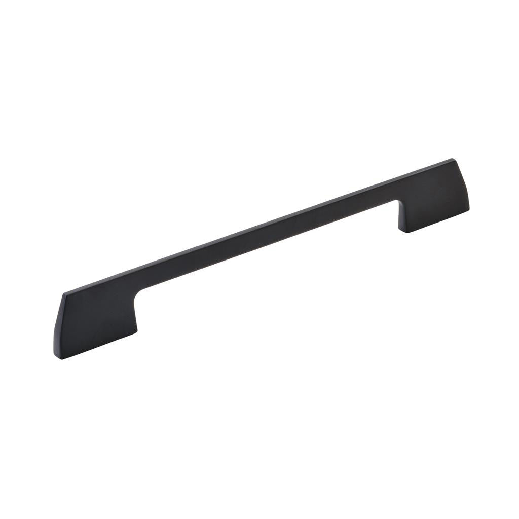 AMEROCK Angle Cabinet Handle Pull in Matte Black 192mm BP37302MB