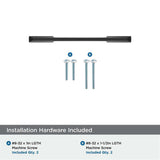 AMEROCK Angle Cabinet Handle Pull in Matte Black 3" BP37299MB Installation Hardware