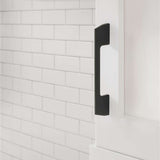 AMEROCK Angle Cabinet Handle Pull in Matte Black 96mm BP37300MB Mounted
