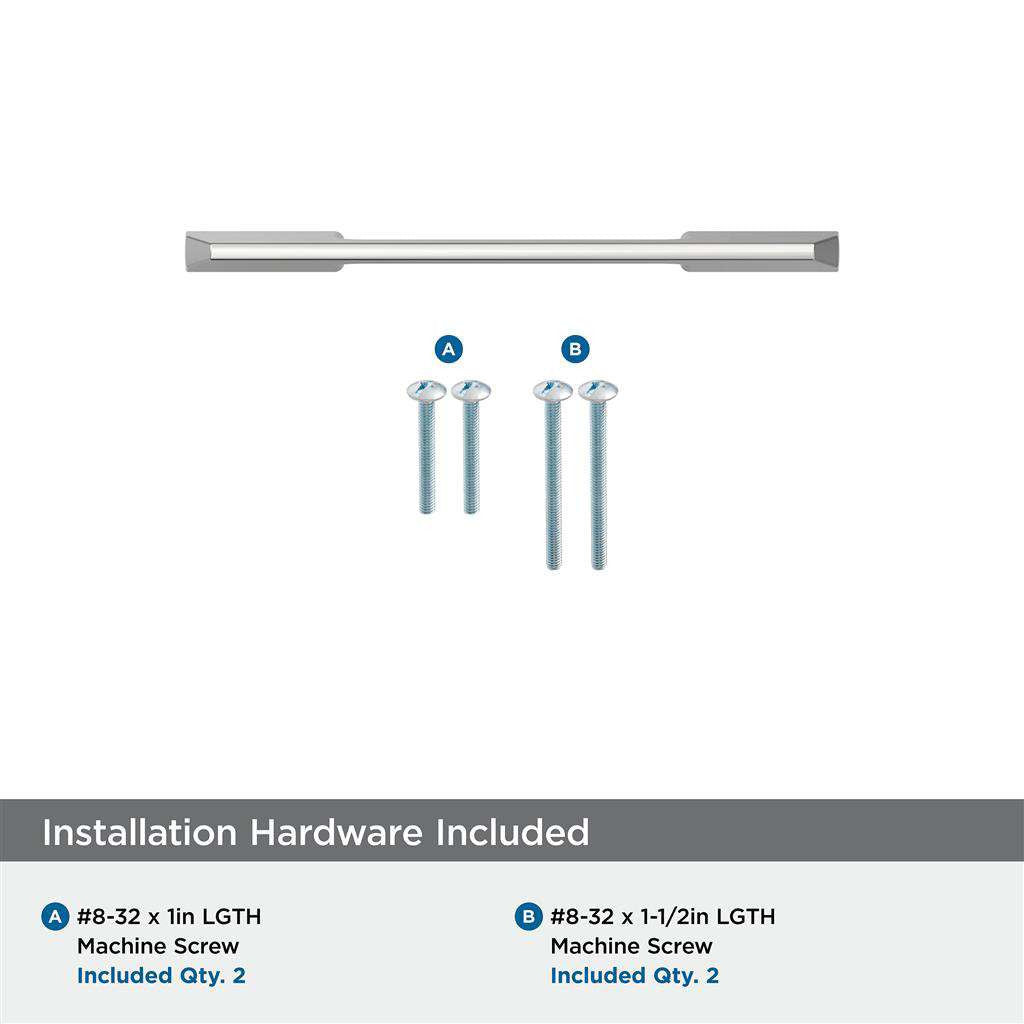 AMEROCK Angle Cabinet Handle Pull in Polished Chrome 3" BP3729926 Installation Hardware