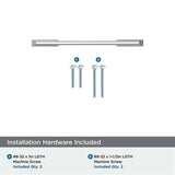 AMEROCK Angle Cabinet Handle Pull in Polished Chrome 3" BP3729926 Installation Hardware