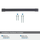 Amerock Blackrock Handle Pull in Black Bronze 160mm BP55278BBR Installation Hardware