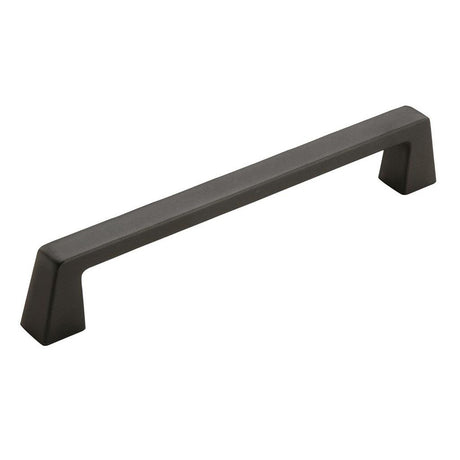 Amerock Blackrock Handle Pull in Black Bronze 160mm BP55278BBR on White Background