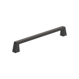 Amerock Blackrock Handle Pull in Black Bronze 203mm BP55282BBR on White Background