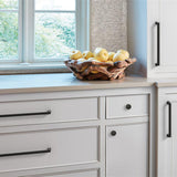 Amerock Blackrock Handle Pull in Black Bronze 320mm BP55284BBR in White Kitchen