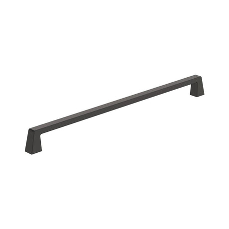 Amerock Blackrock Handle Pull in Black Bronze 320mm BP55284BBR on White Background