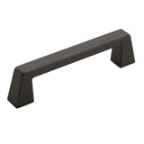 Amerock Blackrock Handle Pull in Black Bronze 96mm BP55276BBR on White Background