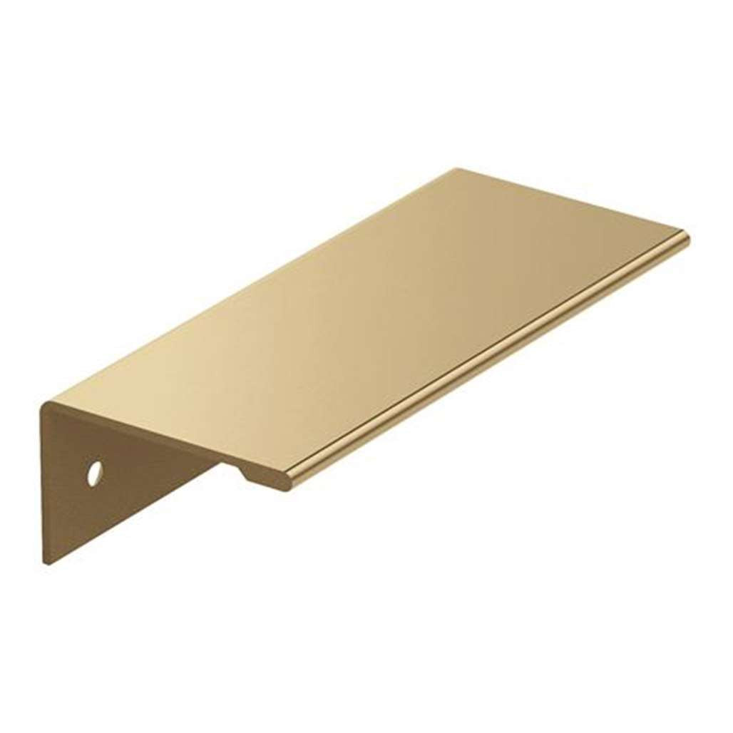 Main View of a Champagne Bronze 3" Hole Centers Edge Cabinet Pull from Amerock BP36573CZ